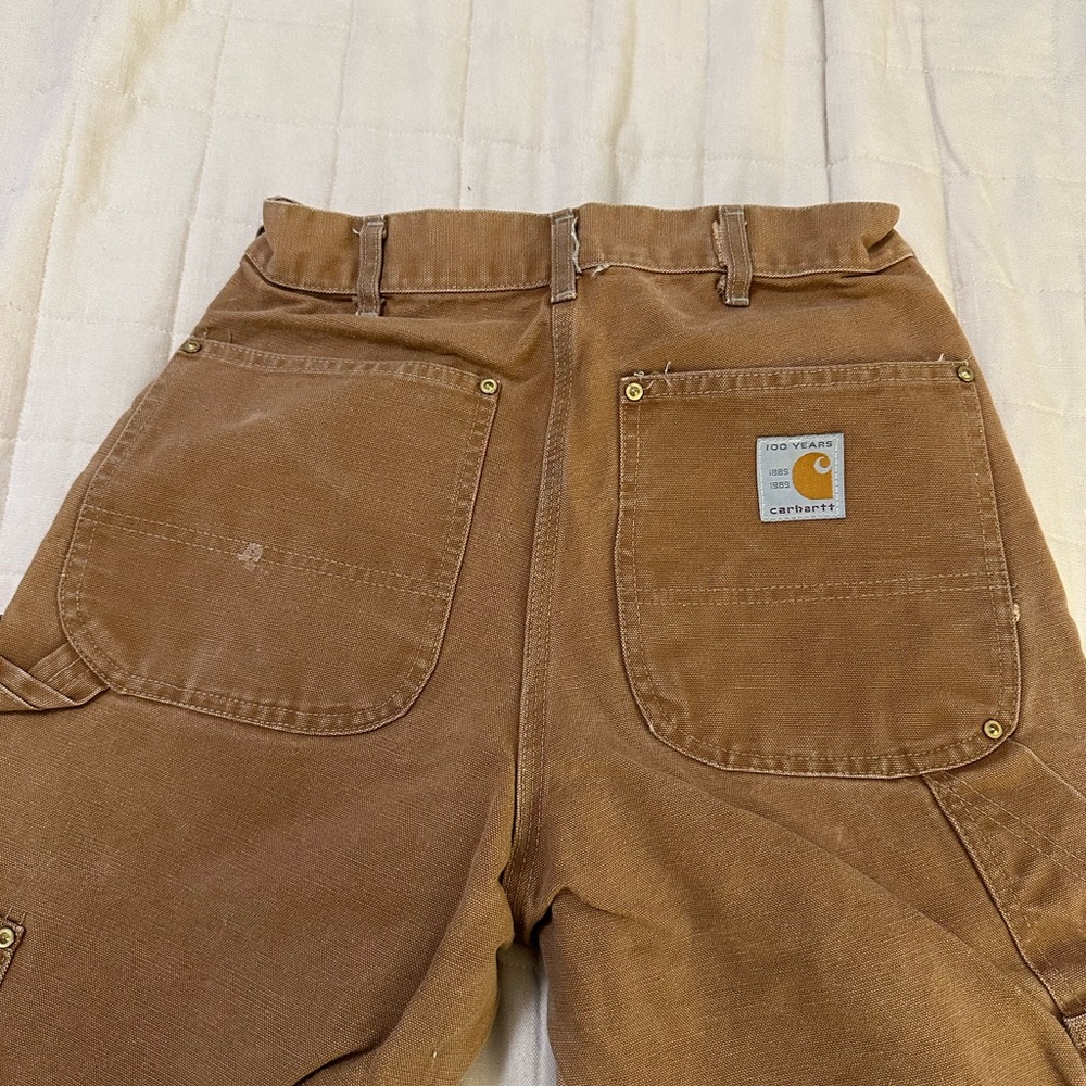 Vtg 1989 Carhartt Double Knee B01 Pants | 100 Yr Centennial | Union Made USA - Picture 3 of 7